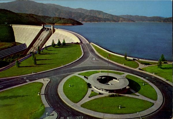 Highway Circle At Shasta Dam Shasta Lake California