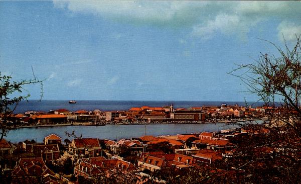 View Of Town From Berg Arrarat Netherlands Antilles