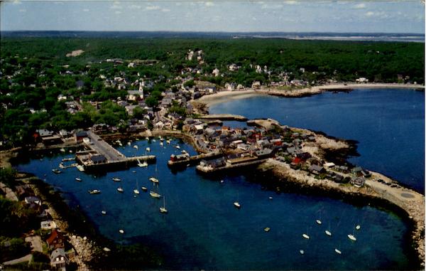 Air View Of Bearskin Neck Rockport Massachusetts