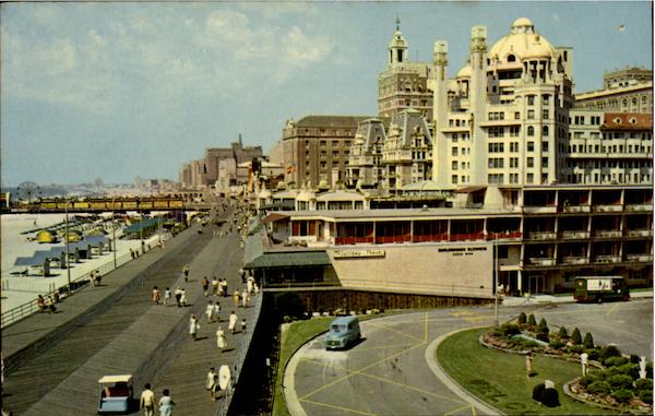 View Over The Beautiful Boardwalk In Atlantic City New Jersey