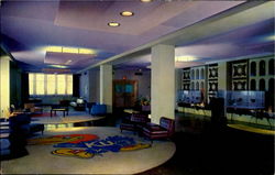 Main Lounge And Lobby, University Of Kansas Lawrence, KS Postcard 