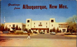 University Of New Mexico, Administration Building Postcard