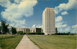 State Capitol Building Located At Bismarck Postcard