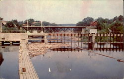 Pulpwood Sluice At Weston Station Dam Postcard