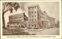 Wiggins Old Tavern And Hotel Northampton Postcard