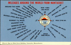 Historic Sign On Main Street Building Postcard