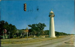 View Of The Famous Biloxi Lighthouse Gulf Coast, MS Postcard Postcard