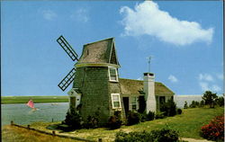 Windmill House On Bass River Yarmouth, MA Postcard Postcard