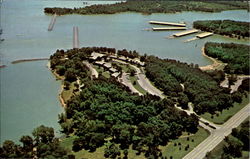 Aerial View Of The Village Inn, Kentucky Dam State Resort Park Postcard