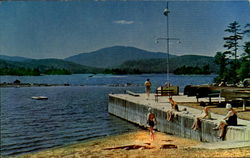 Moosehead Lake And Squaw Mountain From Hall's Landing Postcard