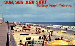 Sun Sea And Surf Bethany Beach, DE Postcard Postcard