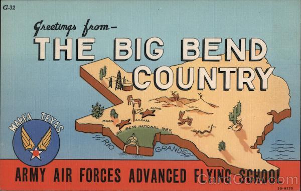 Greetings from The Big Bend Country Marfa Texas