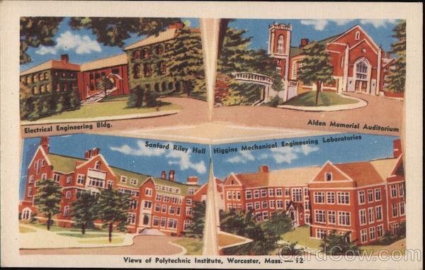 Views of Polytechnic Institute Worcester Massachusetts