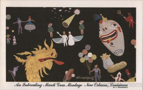 An Interesting Mardi Gras Montage New Orleans Louisiana