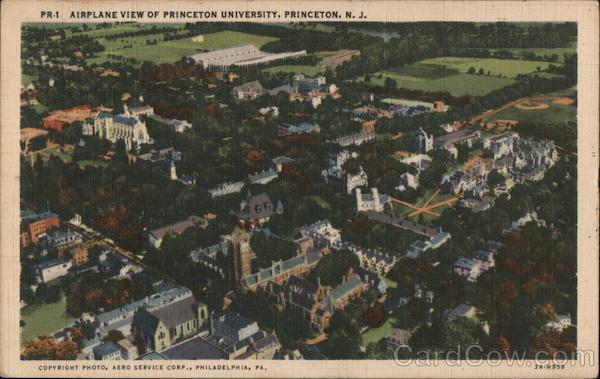 Airplane View of Princeton University New Jersey
