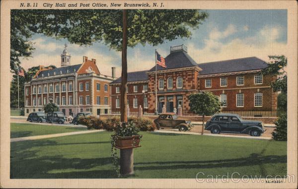 City Hall and Post Office New Brunswick New Jersey