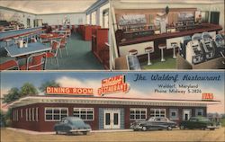 The Waldorf Restaurant Postcard