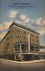 Hotel Wellsboro, Kentucky Avenue Near Beach Postcard