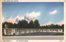 Anchor Motel South Portland, ME Postcard Postcard Postcard