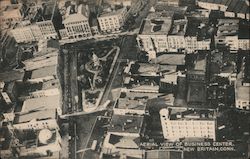 Aerial View of Business Center New Britain, CT Postcard Postcard Postcard