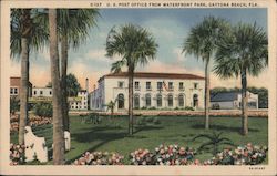 U.S. Post Office From Waterfront Park Postcard