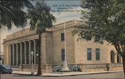 U.S. Post Office Sarasota, FL Postcard Postcard Postcard