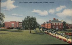 Campus Scene, Clark College Postcard