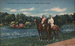 Fresh Water Lake in Glynn Haven Saint Simons, GA Postcard Postcard Postcard