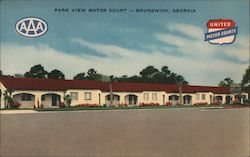 Park View Motor Court Postcard