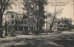 Woodbridge and Bridgman Halls, Mount Holyoke College South Hadley, MA Postcard Postcard Postcard