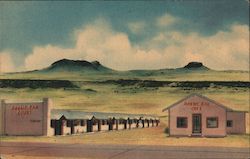 Rabbit Ear Court Rabbit Ear Cafe Rabbit Ear Mountains Clayton, NM Postcard Postcard Postcard