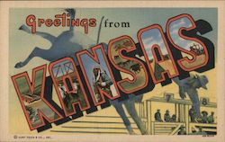 Greetings from Kansas, Rodeo Postcard