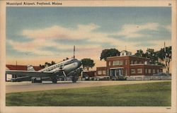 Municipal Airport Postcard