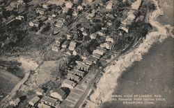 Aerial View of Linden Avenue and Pawson Park, Indian Neck Branford, CT Postcard Postcard Postcard