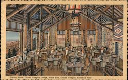 Dining Room, Grand Canyon Lodge, North Rim, Grand Canyon National Park Postcard