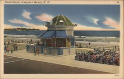 Band Stand Hampton Beach, NH Postcard Postcard Postcard