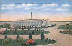 Linderberch Hangar, New Orleans Airport Postcard