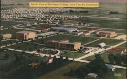 Aerial View of McNeese College Lake Charles, LA Postcard Postcard Postcard