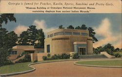 Museum Building at Ocmulgee National Monument Postcard