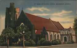 St. Mark's Episcopal Church Brunswick, GA Postcard Postcard Postcard