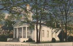 Young Harris Memorial Methodist Church Postcard
