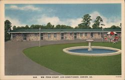 WM. Penn Court, Air Conditioned Darien, GA Postcard Postcard Postcard