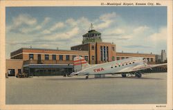 Municipal Airport Postcard