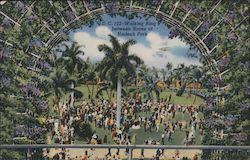 Walking Ring Between Races at Hialeah Park Miami, FL Postcard Postcard Postcard