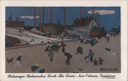 Picturesque Watermelon Boats - The Basin Postcard