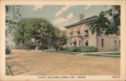 County Buildings Postcard