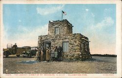 The Lookout, Summit of Mt. Washburn Postcard