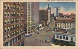 Famous Five Points Atlanta, GA Postcard Postcard Postcard