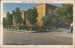 Central High School Building Postcard