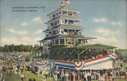 Indianapolis Speedway, 1937 Postcard Postcard Postcard